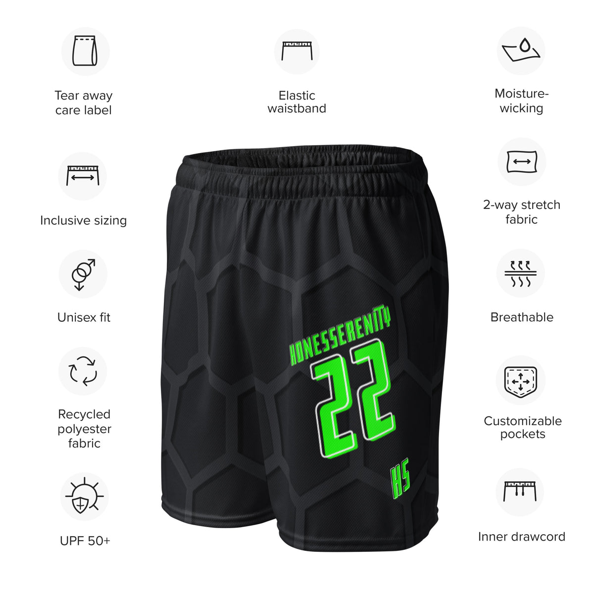 Short en maille unisexe Hones Serenity