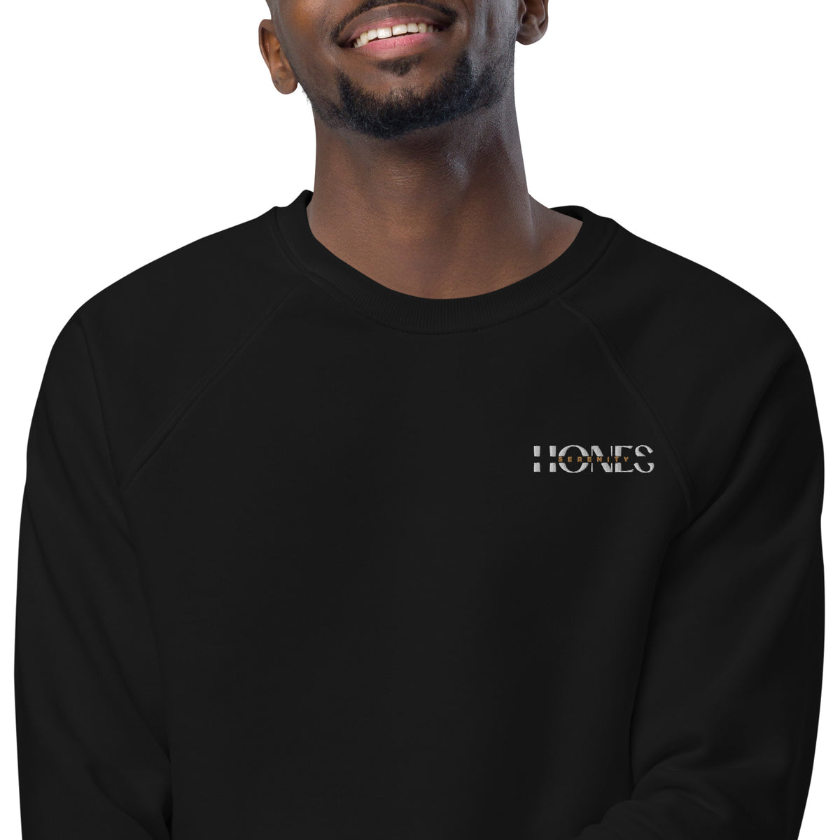 Sweatshirt écologique raglan unisexe Hones Serenity