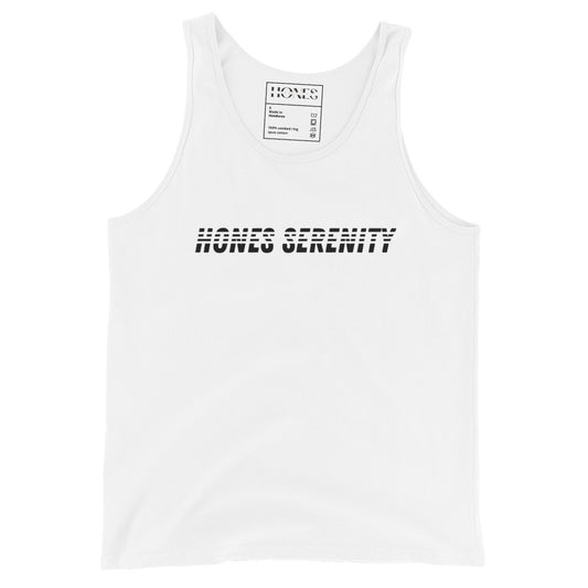 Hones Serenity Men's Sports Tank Top - White